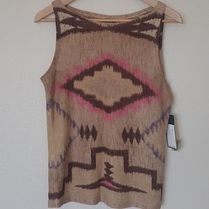 Ralph Lauren tribal tank top size small